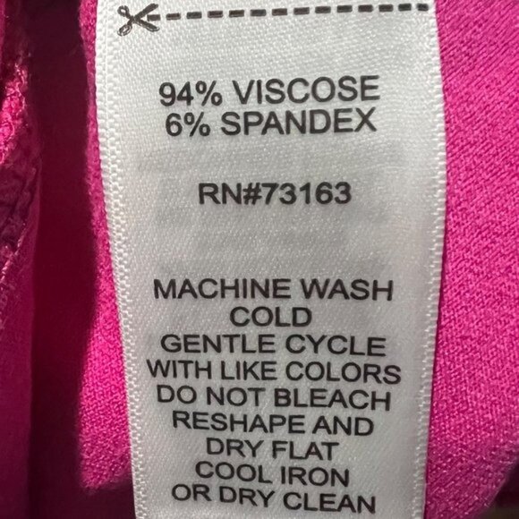 Cupio Women's CU1Q085 Short Sleeve Stretch Jersey Dress Size Medium Berry - Picture 7 of 7